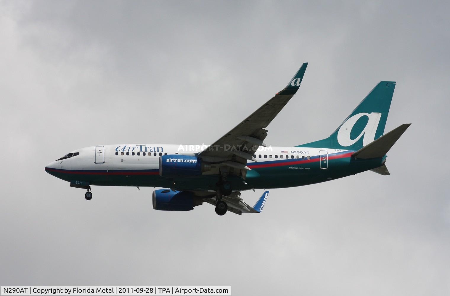 N290AT, 2006 Boeing 737-7BD C/N 33925, Air Tran 737