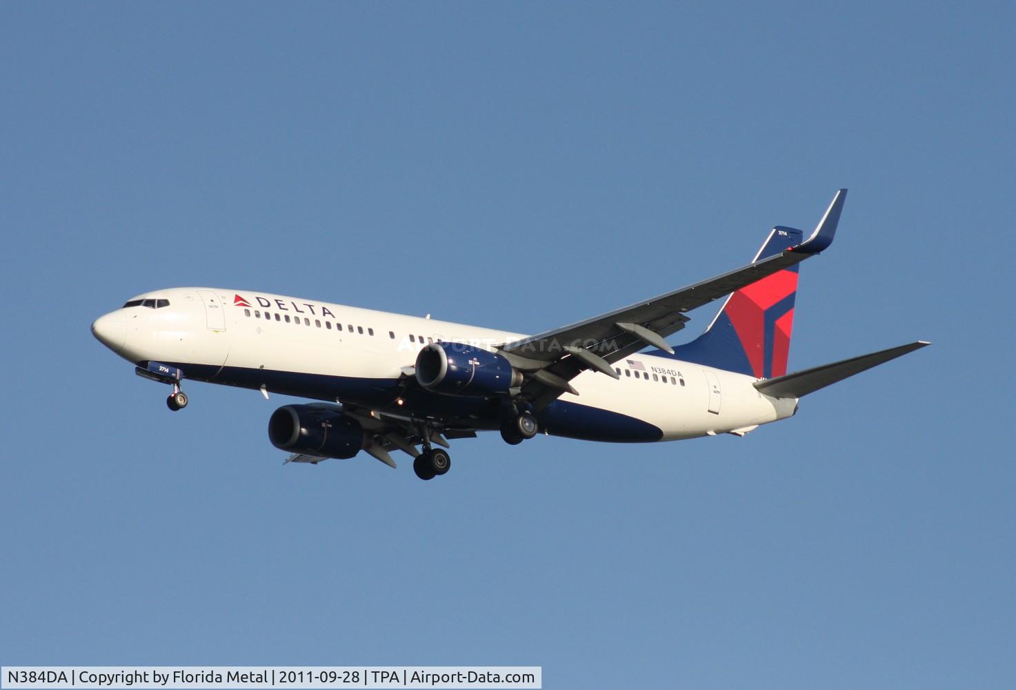 N384DA, 1999 Boeing 737-832 C/N 30347, Delta 737-800