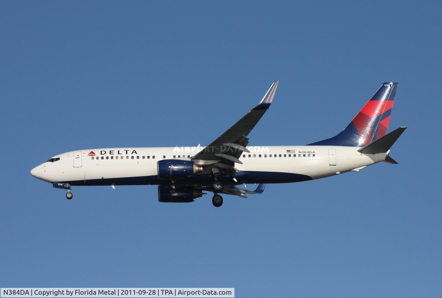 N384DA, 1999 Boeing 737-832 C/N 30347, Delta 737