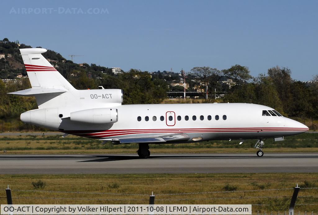 OO-ACT, 2001 Dassault Falcon 900C C/N 194, at Cannes