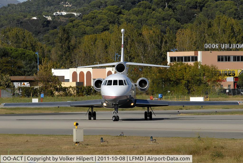 OO-ACT, 2001 Dassault Falcon 900C C/N 194, at Cannes