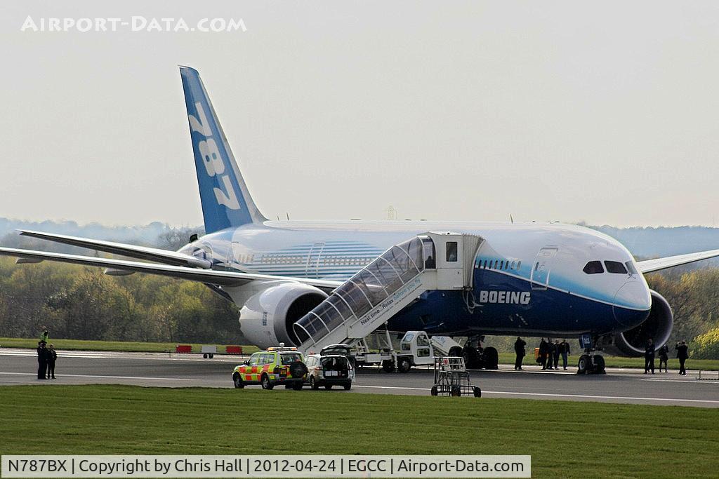 N787BX, 2010 Boeing 787-8 Dreamliner C/N 40692, Boeing 787 making it's first visit to Manchester during the UK leg of the 