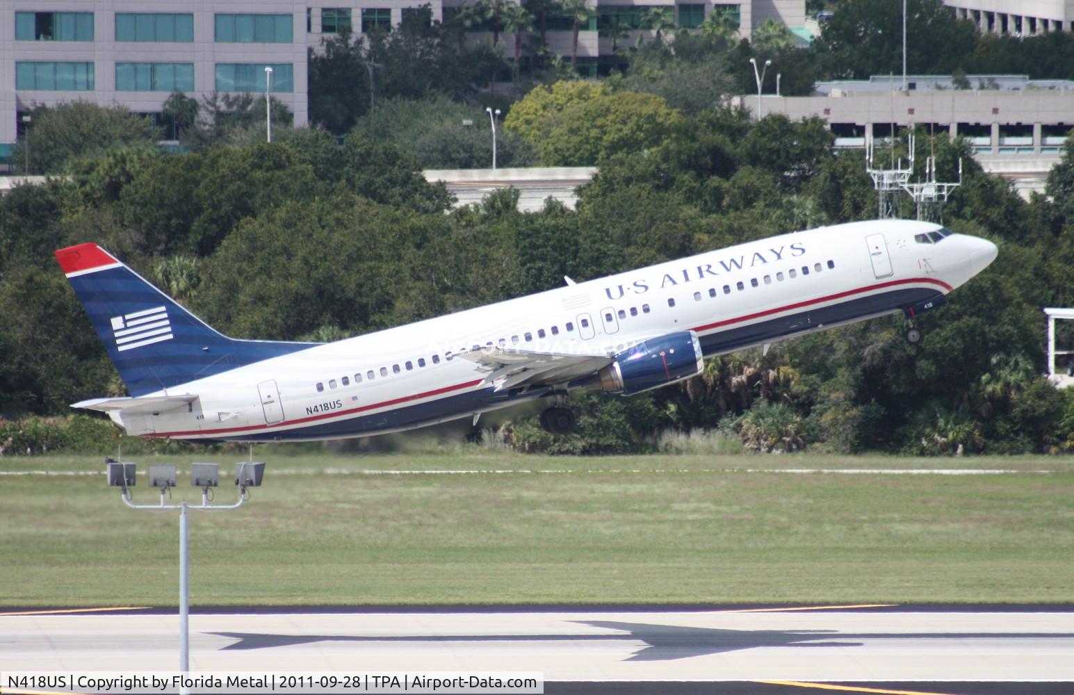 N418US, 1989 Boeing 737-401 C/N 23985, US Airways 737
