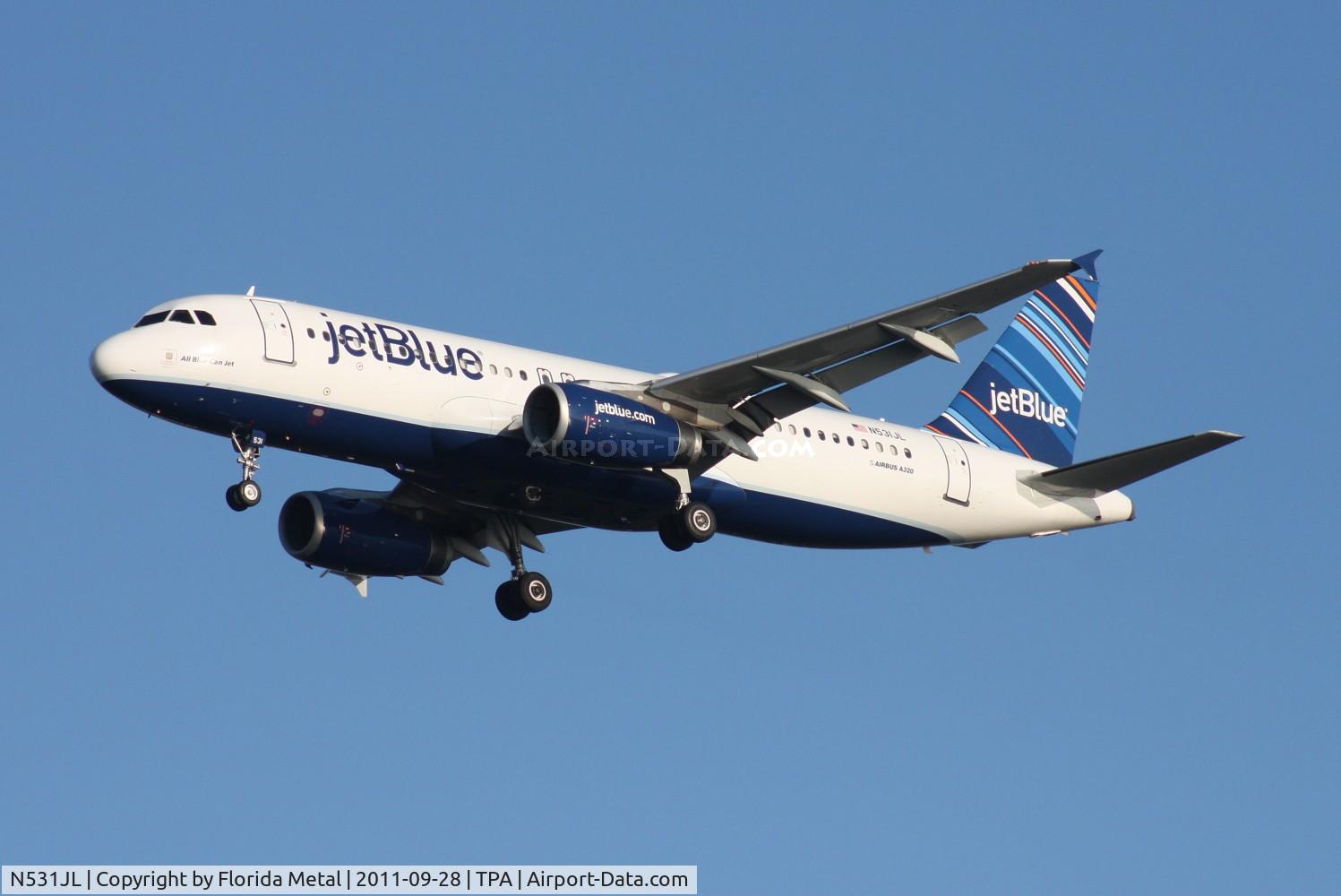 N531JL, 2001 Airbus A320-232 C/N 1650, 