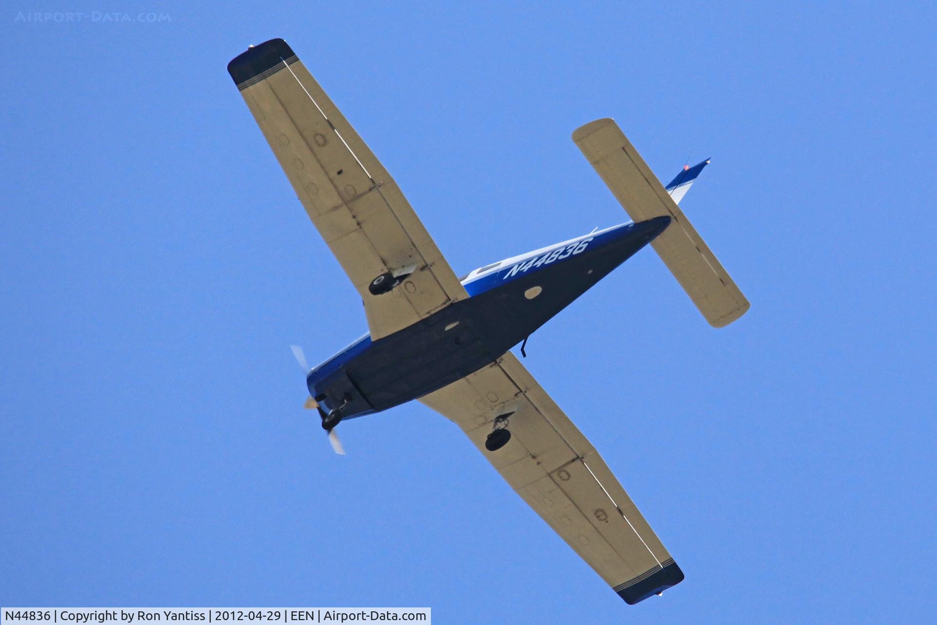 N44836, 1977 Piper PA-28-161 C/N 28-7816025, In the pattern for runway 32, Dillant-Hopkins Airport, Keene, NH