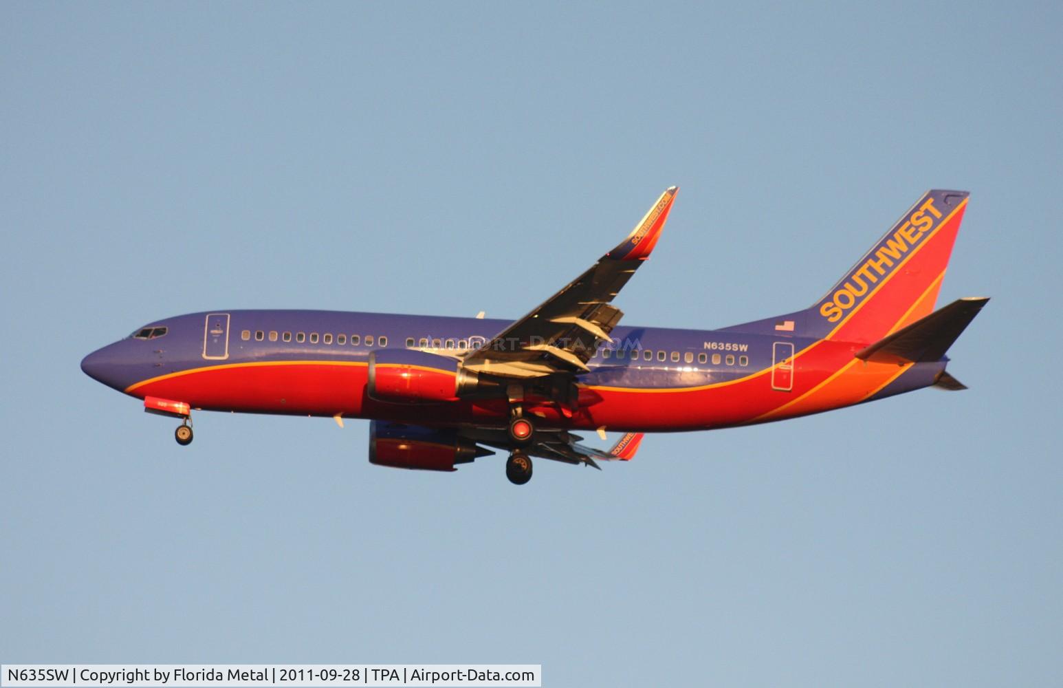 N635SW, 1996 Boeing 737-3H4 C/N 27708, Southwest 737