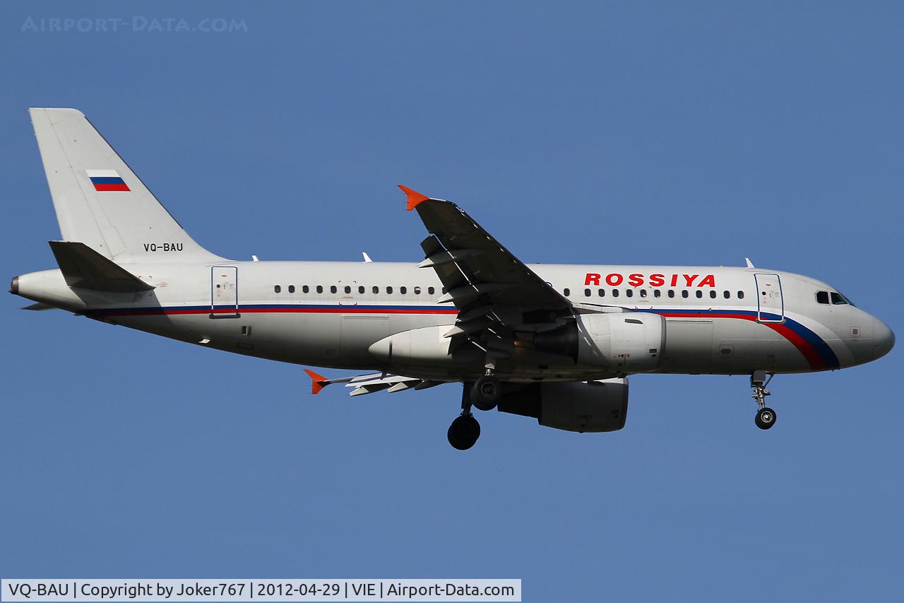 VQ-BAU, 2002 Airbus A319-111 C/N 1851, Rossiya