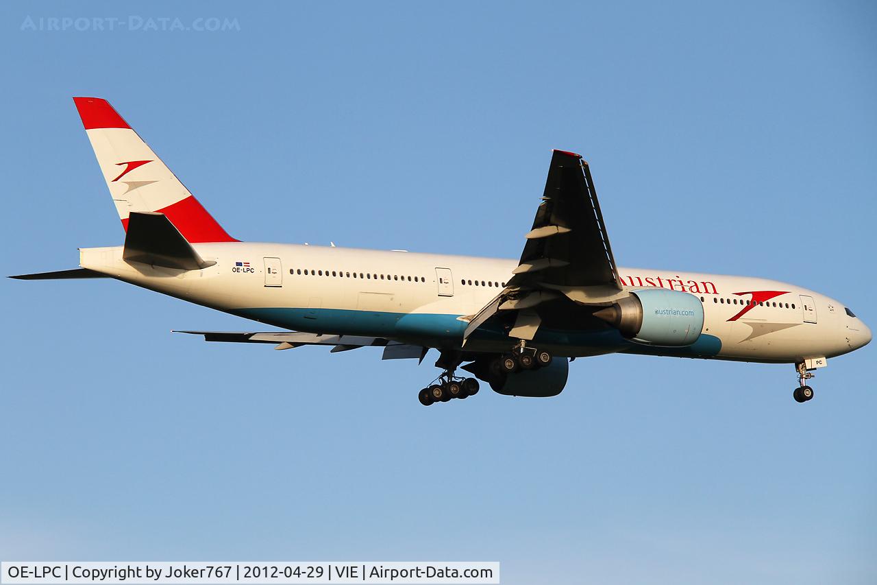 OE-LPC, 2002 Boeing 777-2Z9/ER C/N 29313, Austrian Airlines