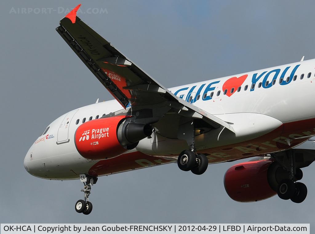 OK-HCA, 2011 Airbus A320-214 C/N 4699, landing 23