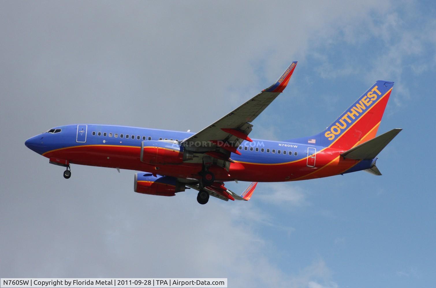 N760SW, 2000 Boeing 737-7H4 C/N 27874, Southwest 737