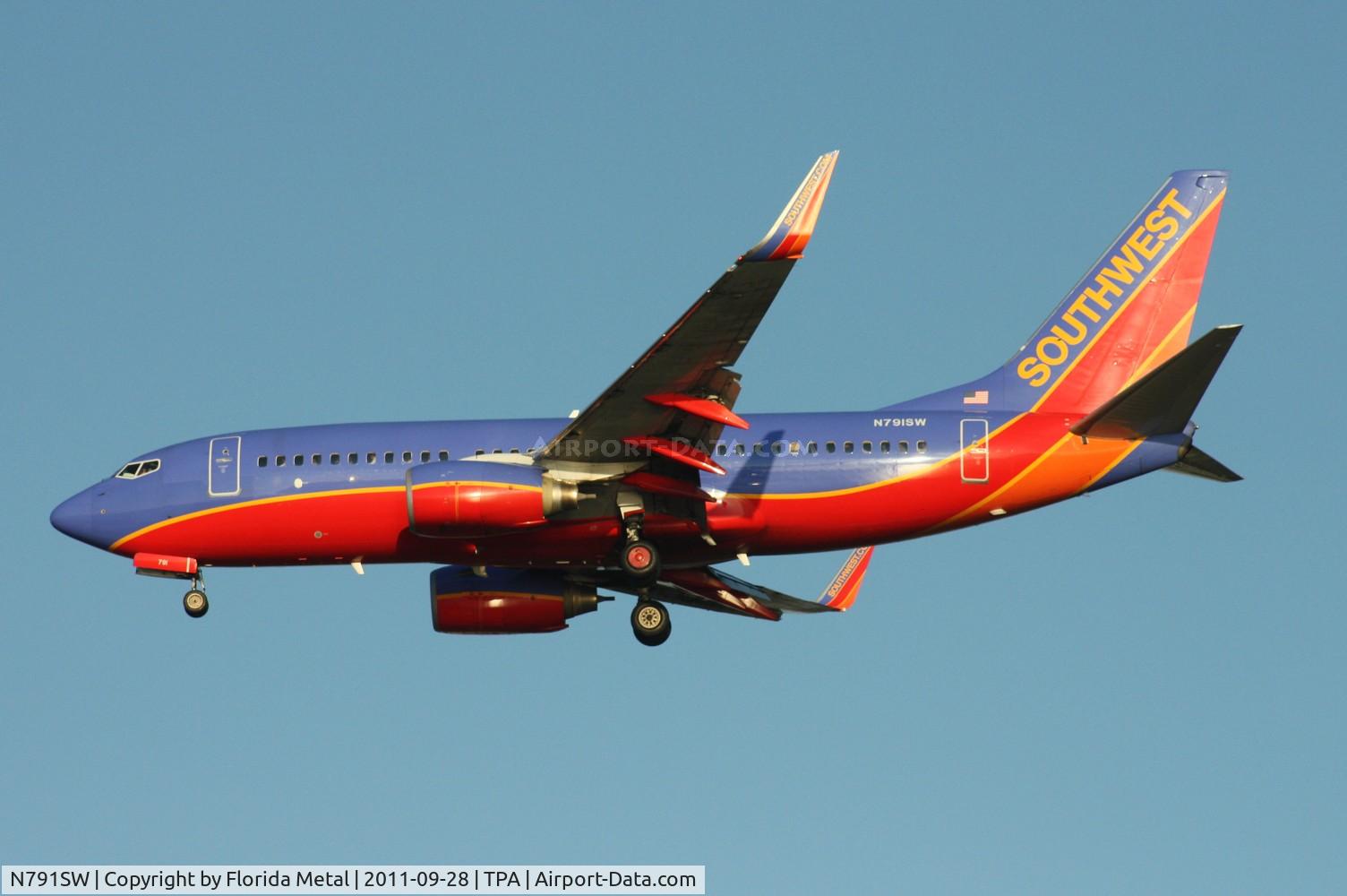 N791SW, 2000 Boeing 737-7H4 C/N 27886, Southwest 737