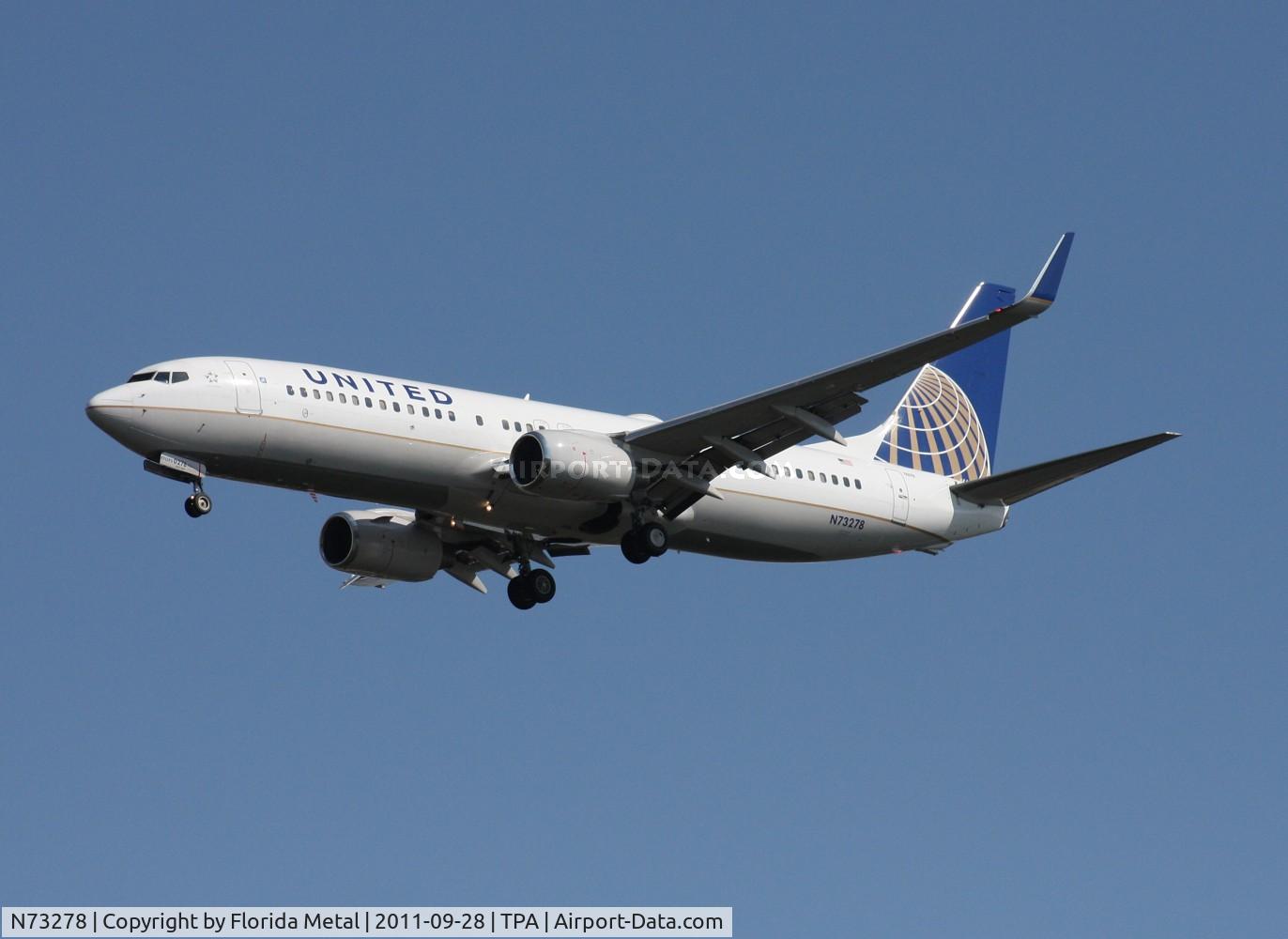N73278, 2003 Boeing 737-824 C/N 31596, United 737-800