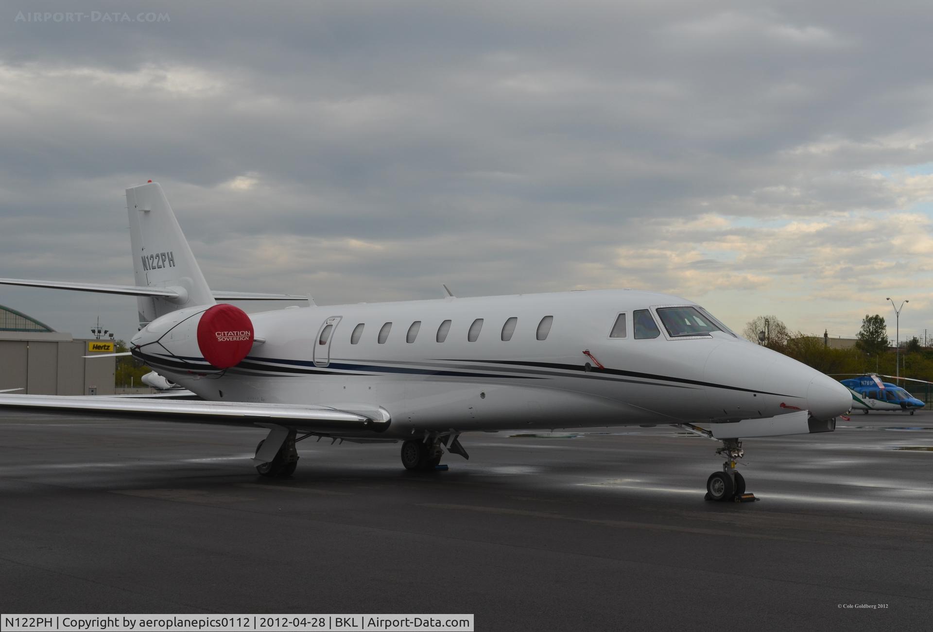 N122PH, 2010 Cessna 680 Citation Sovereign C/N 680-0294, N122PH seen under thick clouds at KBKL.
