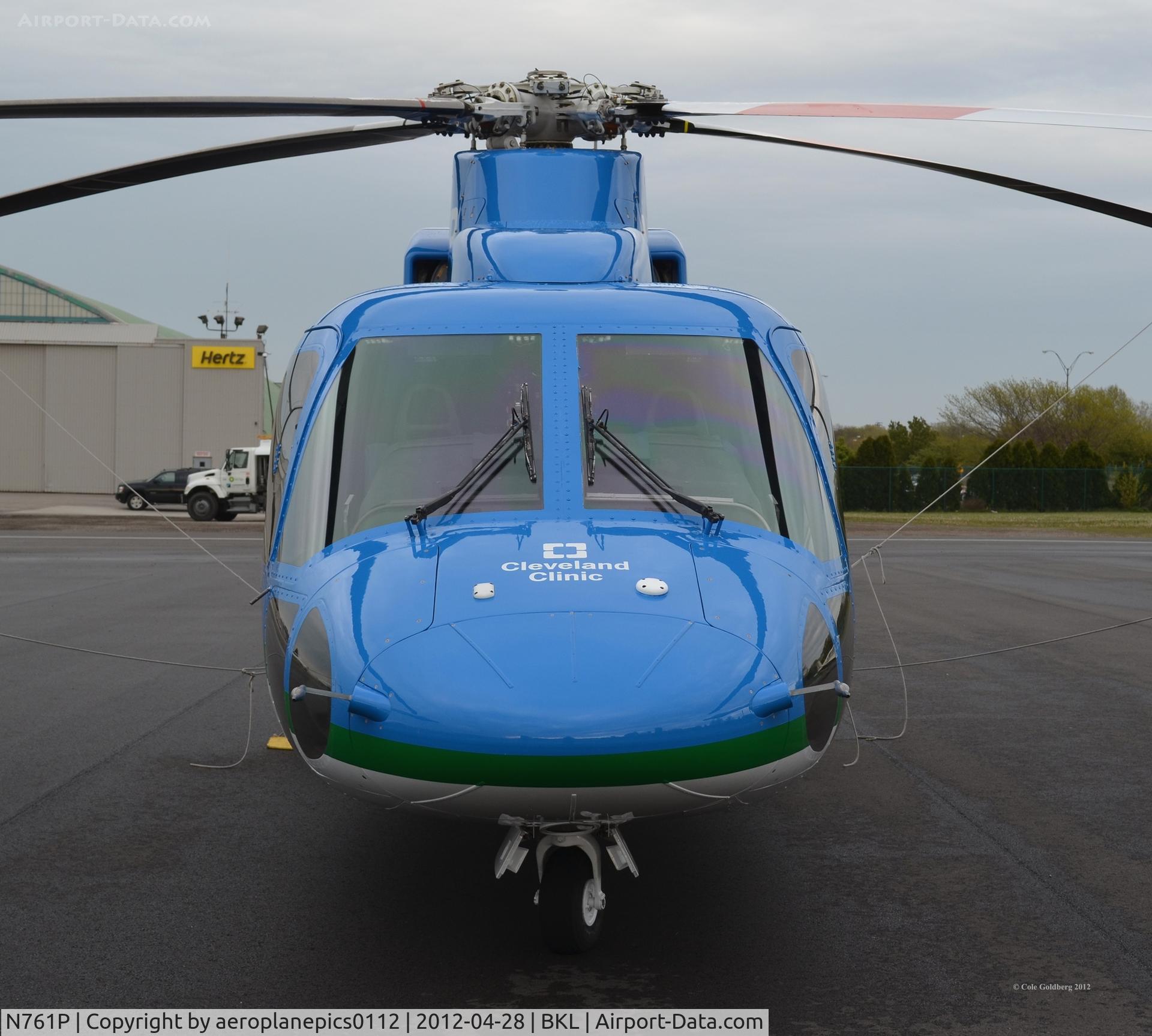 N761P, 2005 Sikorsky S-76C C/N 760588, A nose view of N761P, shot at KBKL.