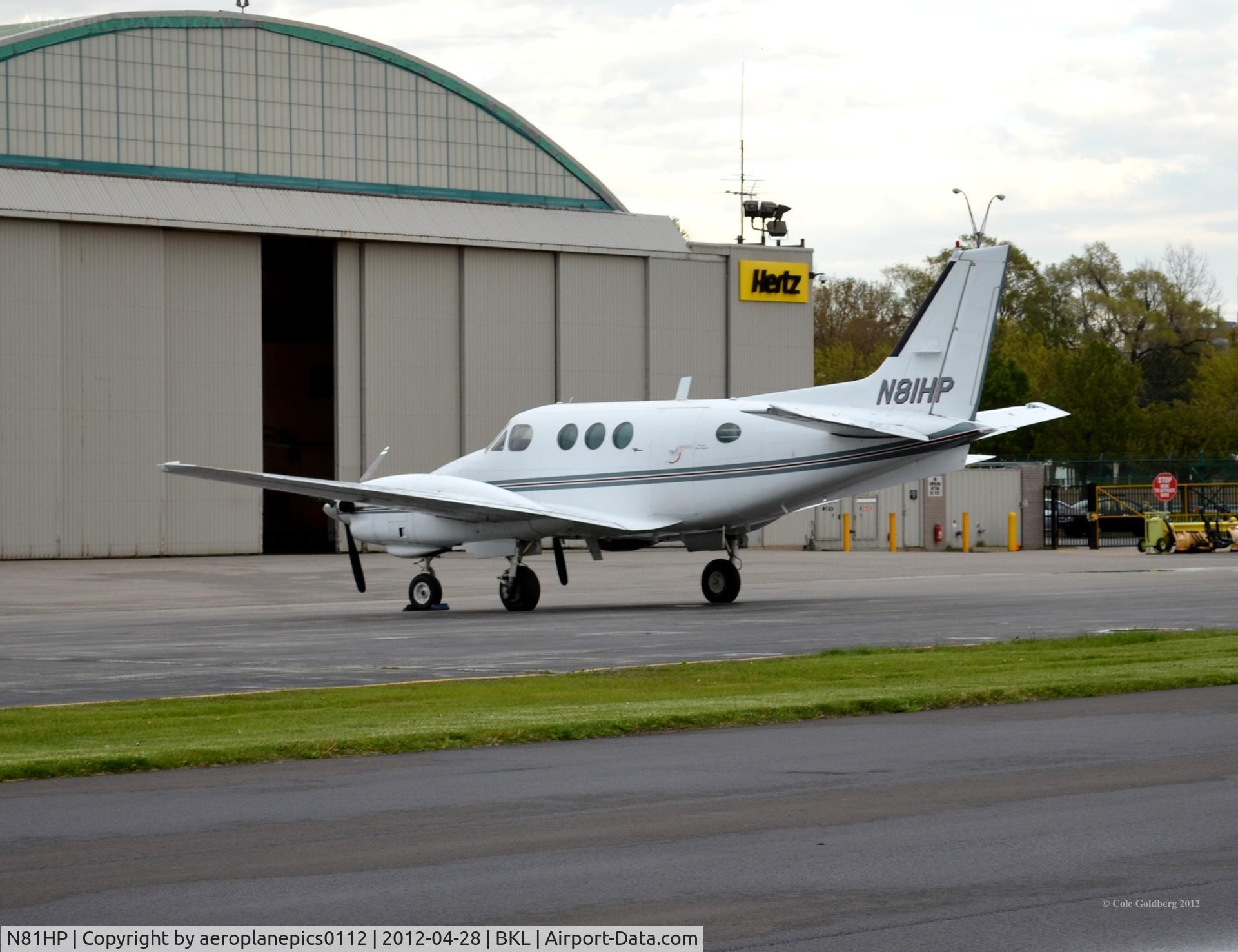 N81HP, 1973 Beech E-90 King Air C/N LW-72, N81HP seen parked next to another Beech E-90 at Burke Lakefront International Airport.