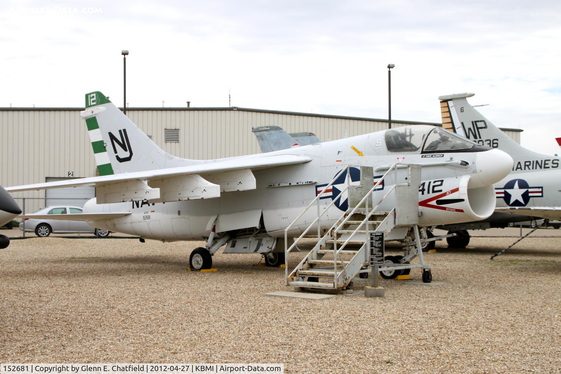 152681, LTV A-7A Corsair II C/N A-038, At the Prairie Aviation Museum