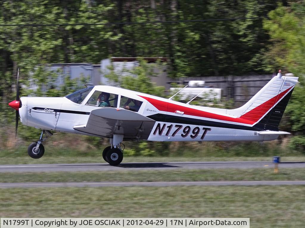 N1799T, 1972 Piper PA-28-140 C/N 28-7325060, Leaving Cross Keys