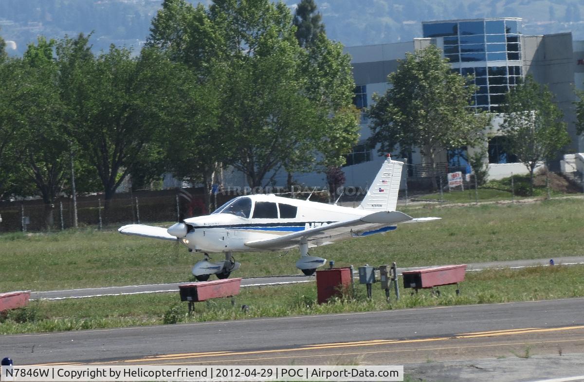 N7846W, 1964 Piper PA-28-180 C/N 28-1864, Ia a take off roll on 26L