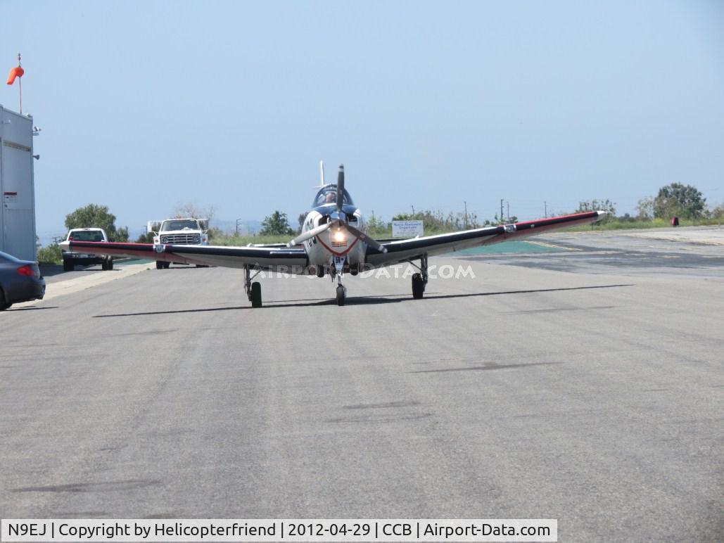 N9EJ, 1956 Beech D-45 Mentor C/N BG-168, Parking after landing