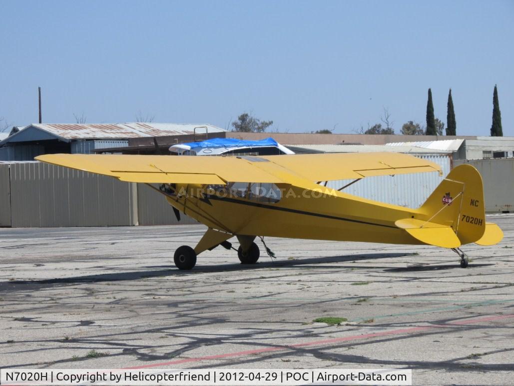 N7020H, 1946 Piper J3C-65 Cub Cub C/N 20265, Parked south of the paint shop area