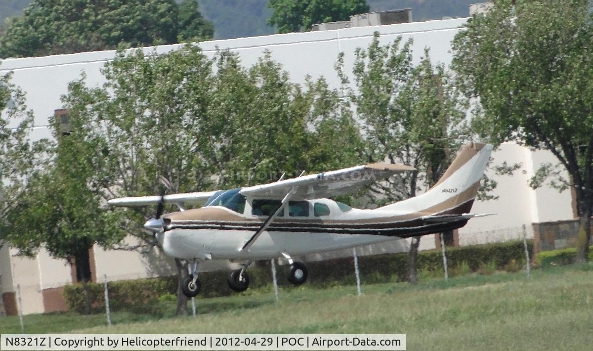 N8321Z, 1963 Cessna 210-5 (205) C/N 205-0321, Lifting off 26R