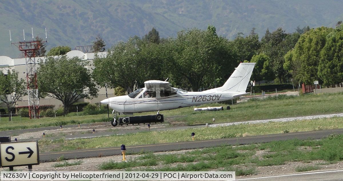 N2630V, 1974 Cessna 177RG Cardinal C/N 177RG0636, Touching down