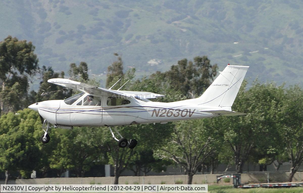 N2630V, 1974 Cessna 177RG Cardinal C/N 177RG0636, Lifting off and gear is twisting to retract