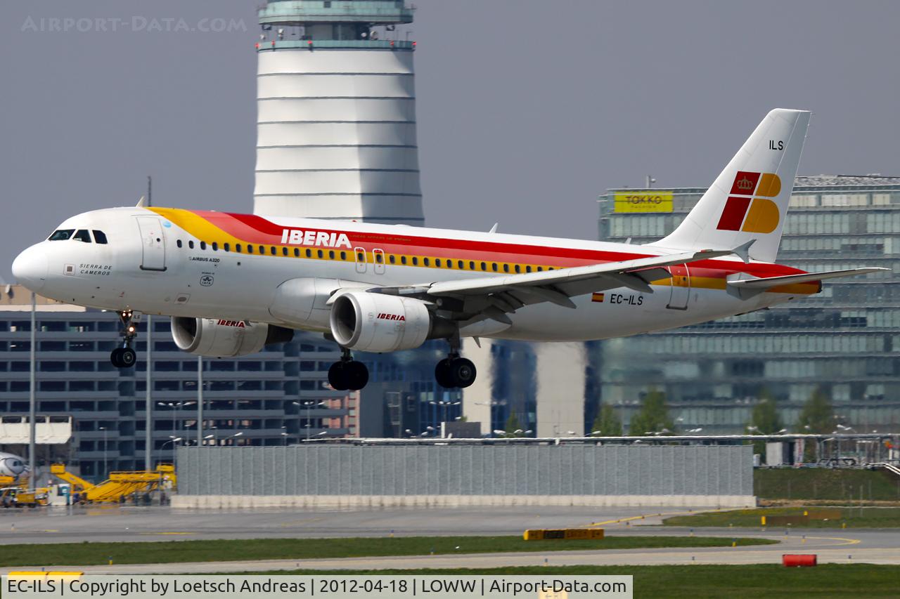 EC-ILS, 2002 Airbus A320-214 C/N 1809, IB3576 Madrid Barajas (MAD) to Vienna Schwechat (VIE)