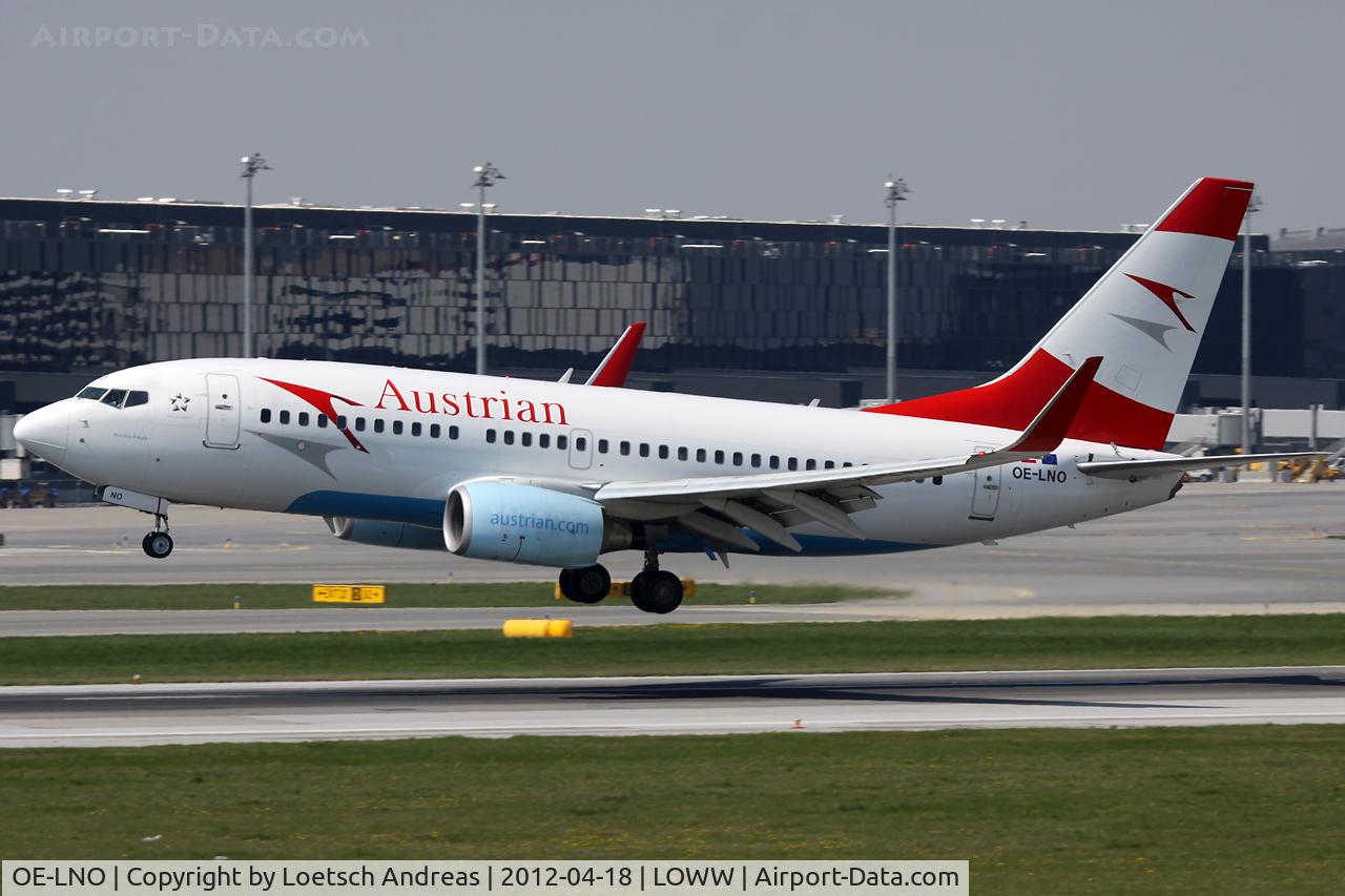 OE-LNO, 2001 Boeing 737-7Z9 C/N 30419, OS372 Amsterdam Schiphol (AMS) to Vienna Schwechat (VIE), named 