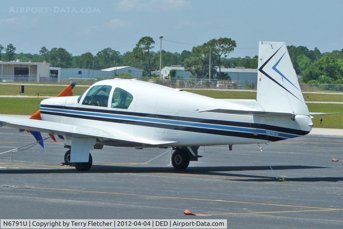 N6791U, 1963 Mooney M20D Master C/N 177, At Deland Airport, Florida