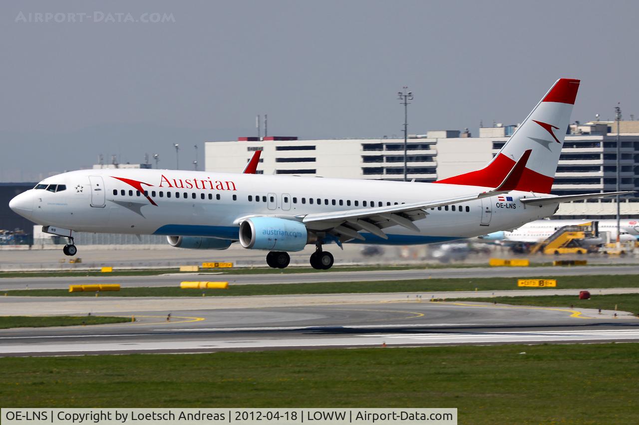 OE-LNS, 2005 Boeing 737-8Z9 C/N 34262, OS790 Bucharest Henri Coanda (OTP) to Vienna Schwechat (VIE)