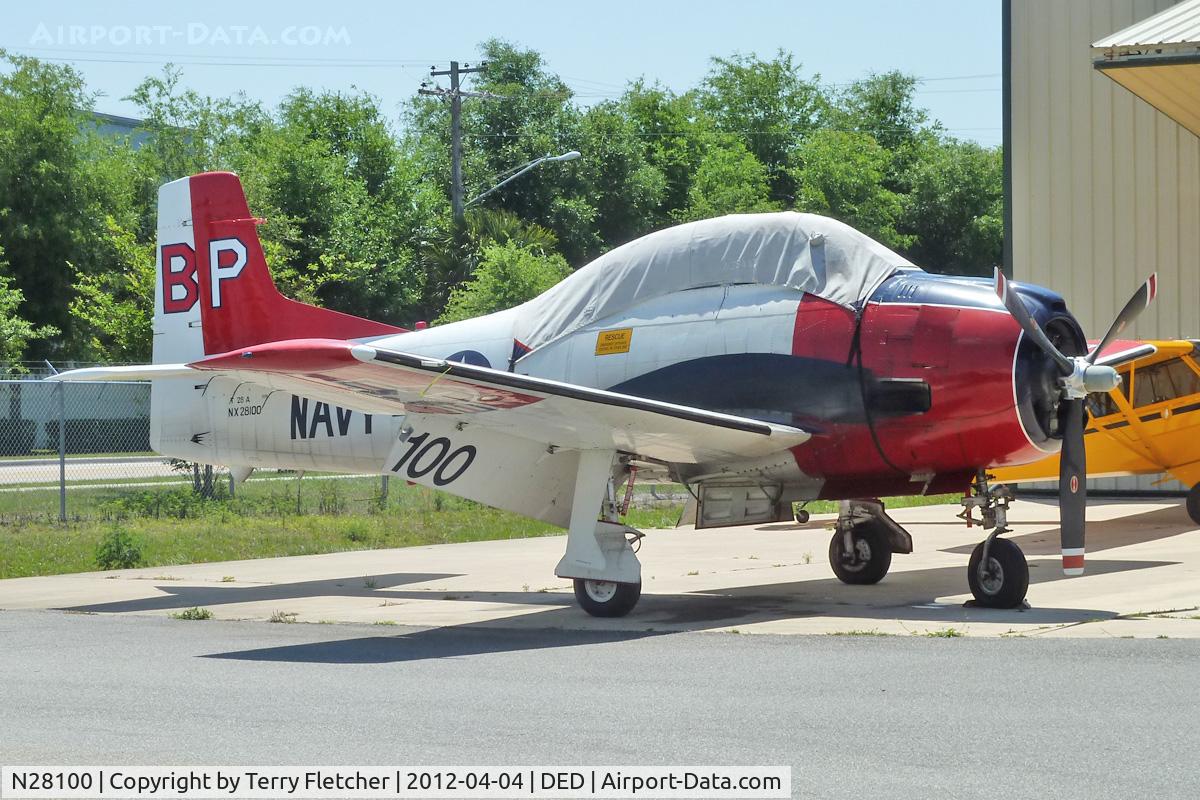 N28100, 1949 North American T-28A Trojan C/N 159-215, At Deland Airport, Florida