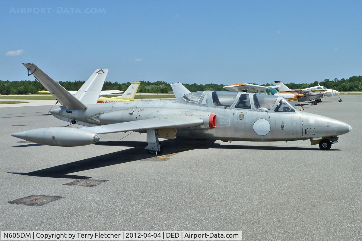 N605DM, 1963 Fouga (Valmet) CM-170R Magister C/N FM-47, At Deland Airport, Florida