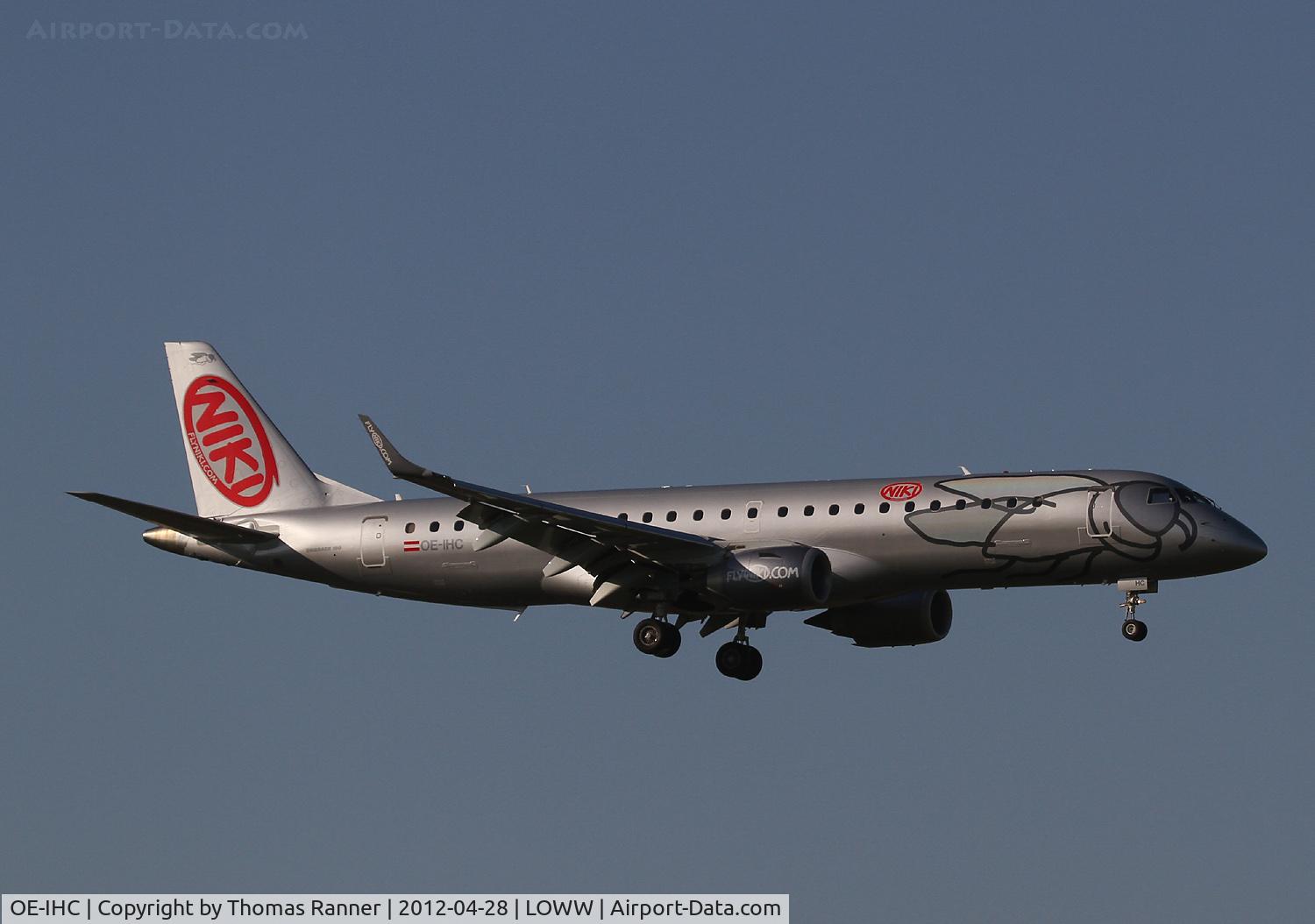 OE-IHC, 2010 Embraer 190LR (ERJ-190-100LR) C/N 19000349, Niki Embraer 190