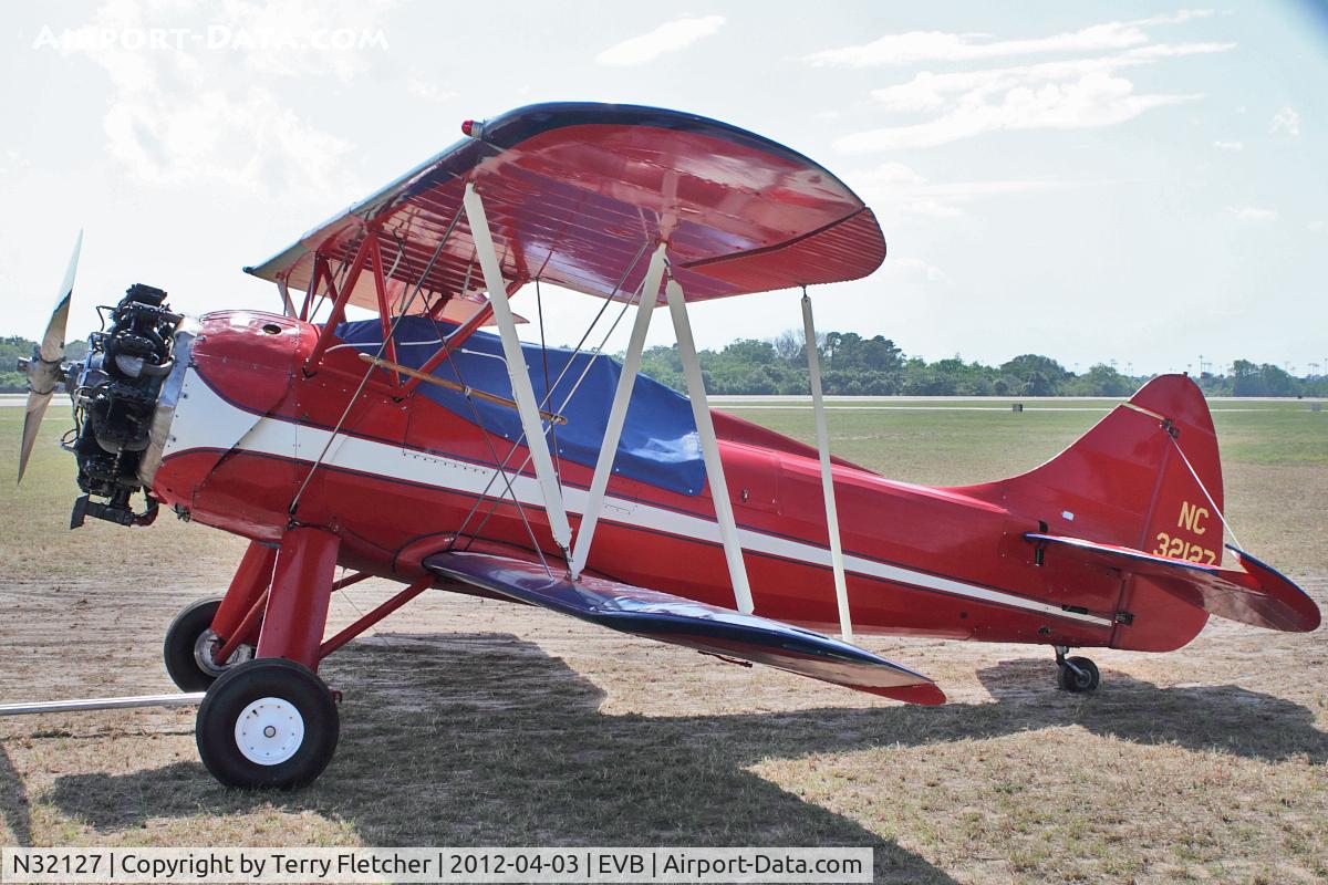 N32127, 1941 Waco UPF-7 C/N 5759, At New Smyrna Beach Airport
