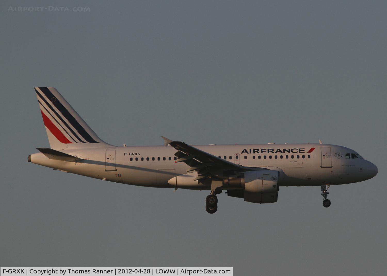 F-GRXK, 2006 Airbus A319-115LR C/N 2716, Air France Airbus A319