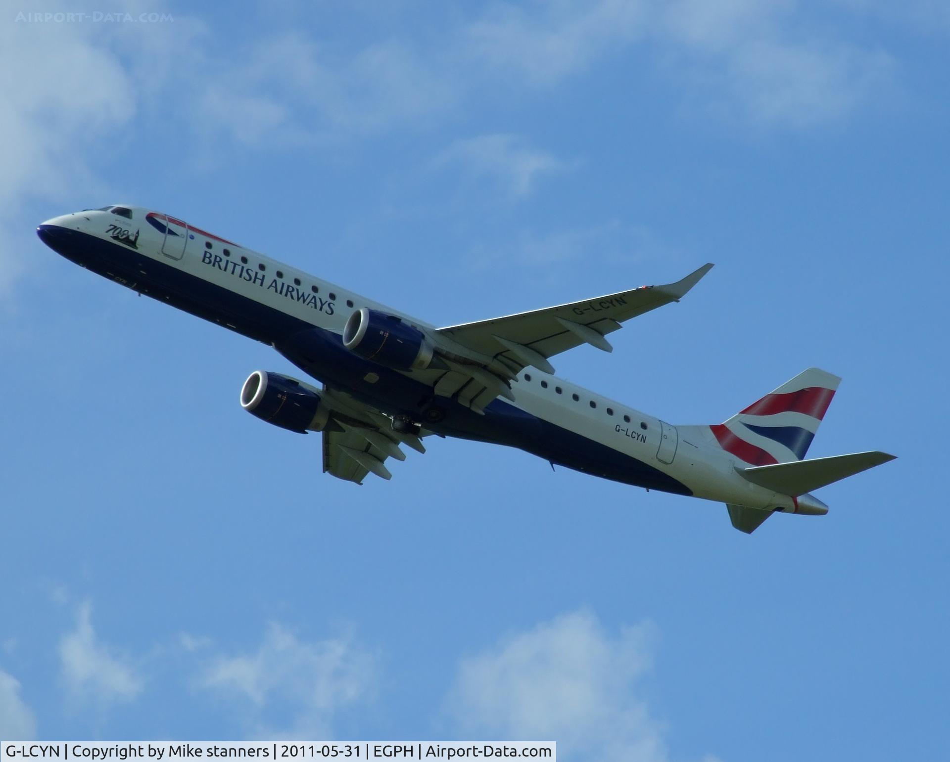 G-LCYN, 2010 Embraer 190SR (ERJ-190-100SR) C/N 19000392, 