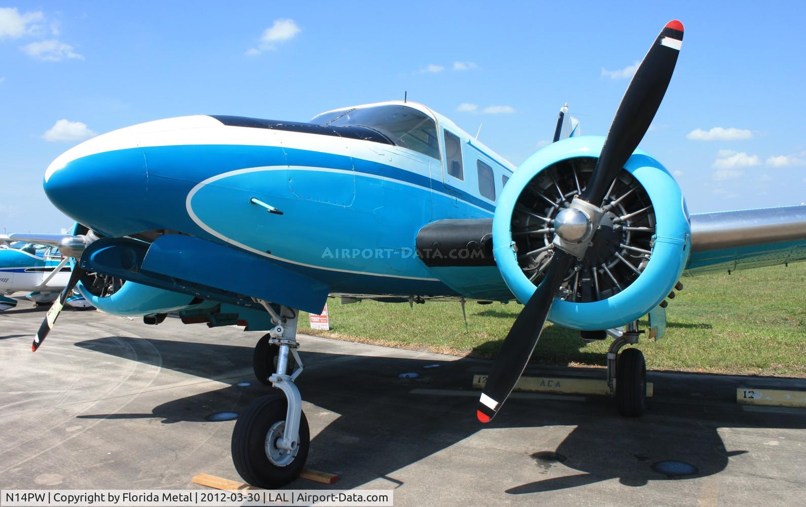 N14PW, 1951 Beech C-45H Expeditor C/N AF-314, Single tail C-45