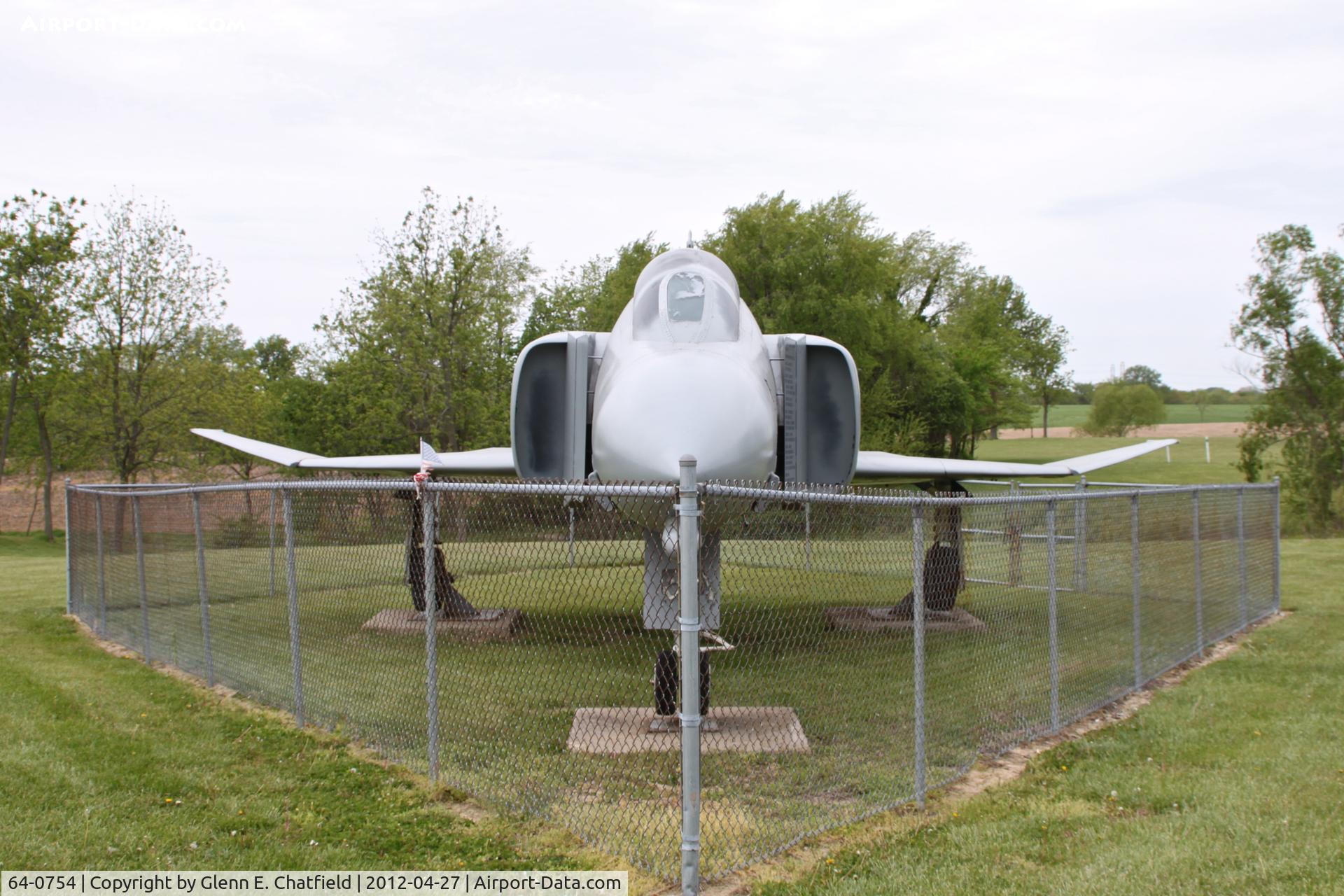 64-0754, 1964 McDonnell F-4C Phantom II C/N 1043, On the south side of the parking lot