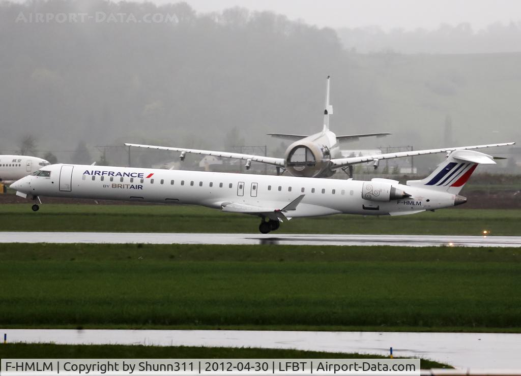 F-HMLM, 2012 Bombardier CRJ-1000EL NG (CL-600-2E25) C/N 19023, Landing rwy 20