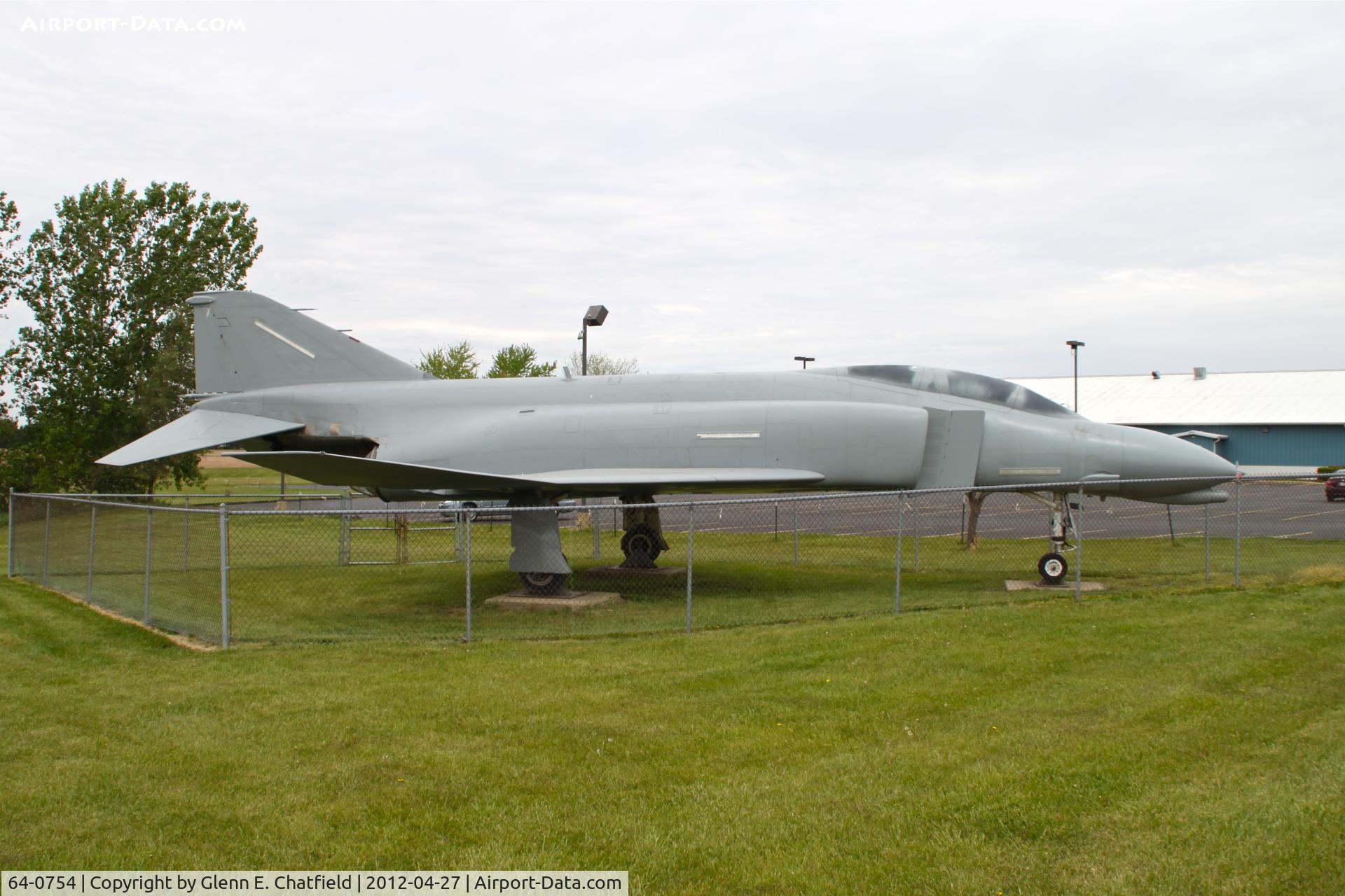 64-0754, 1964 McDonnell F-4C Phantom II C/N 1043, On the south side of the parking lot