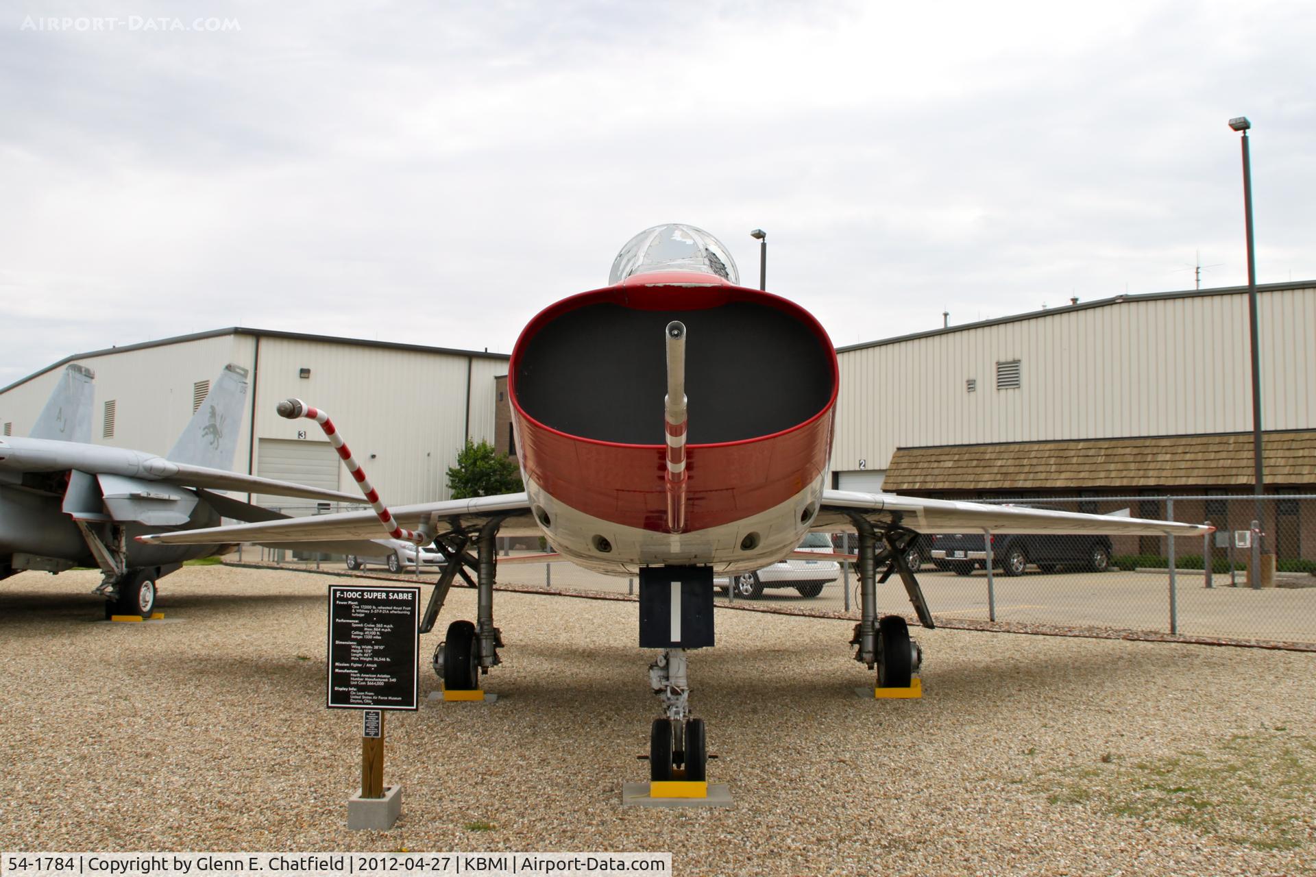 54-1784, 1955 North American F-100C Super Sabre C/N 217-45, At the Prairie Aviation Museum