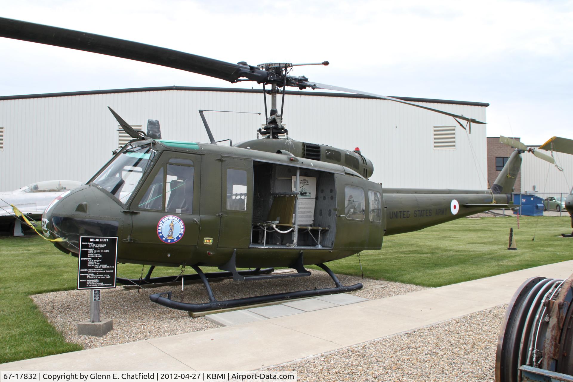 67-17832, 1967 Bell UH-1H Iroquois C/N 10030, At the Prairie Aviation Museum