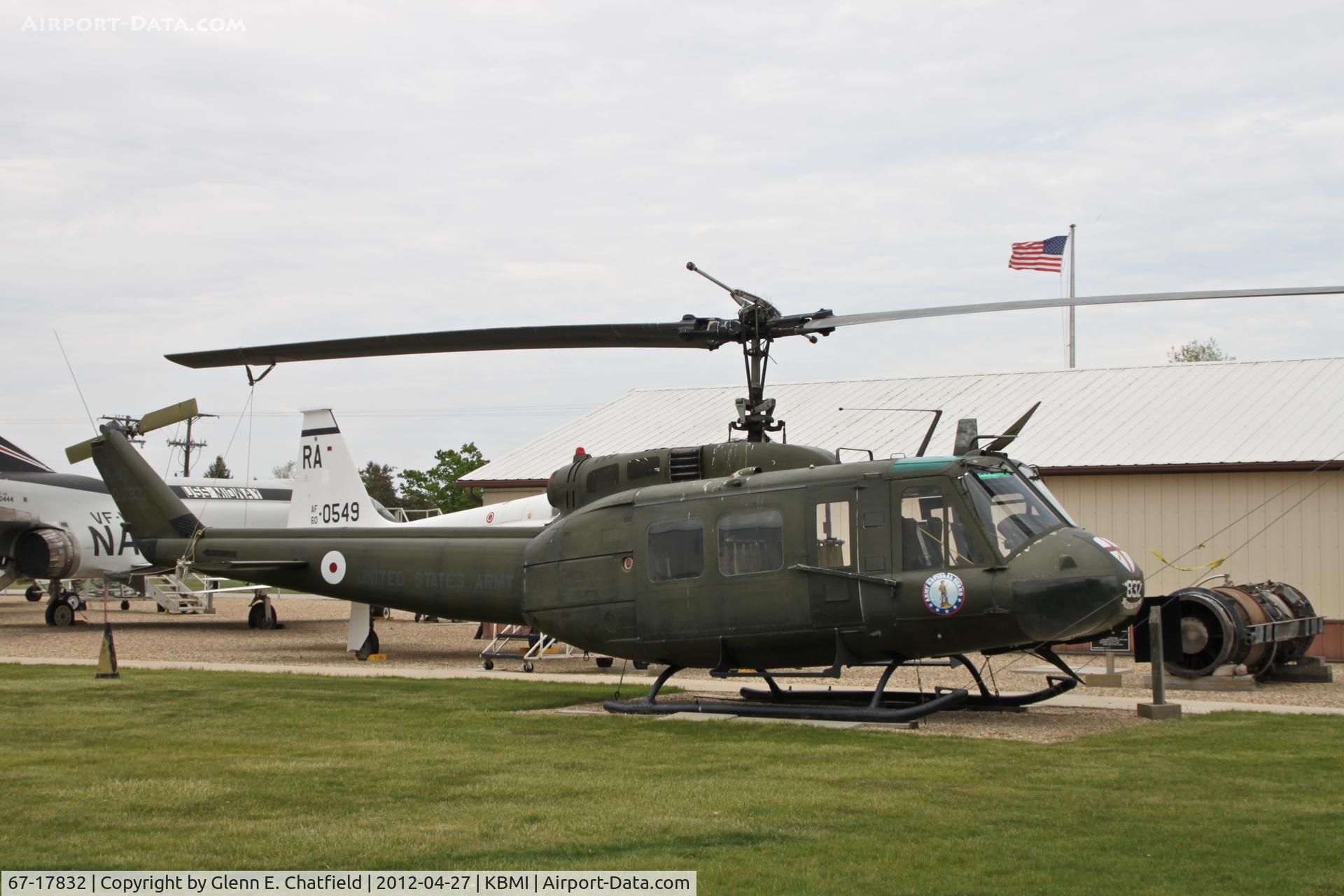 67-17832, 1967 Bell UH-1H Iroquois C/N 10030, At the Prairie Aviation Museum
