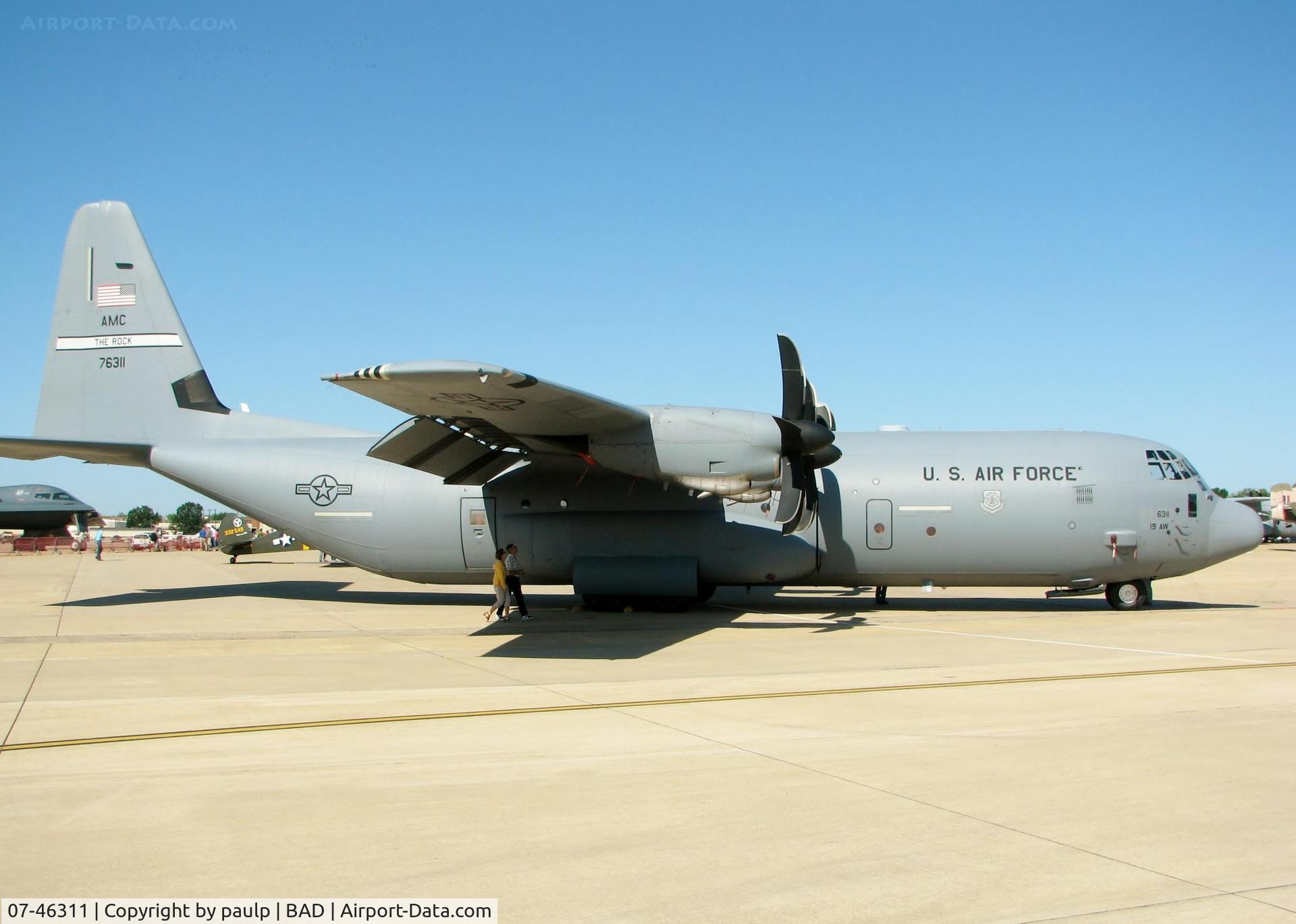 07-46311, 2009 Lockheed Martin C-130J-30 Super Hercules C/N 382-5608, At Barksdale Air Force Base.