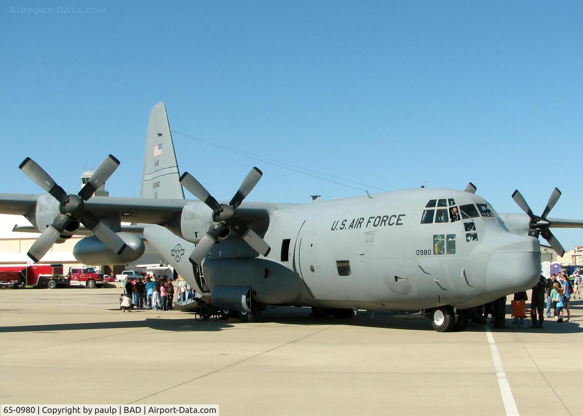 65-0980, 1965 Lockheed WC-130H Hercules C/N 382-4132, At Barksdale Air Force Base.