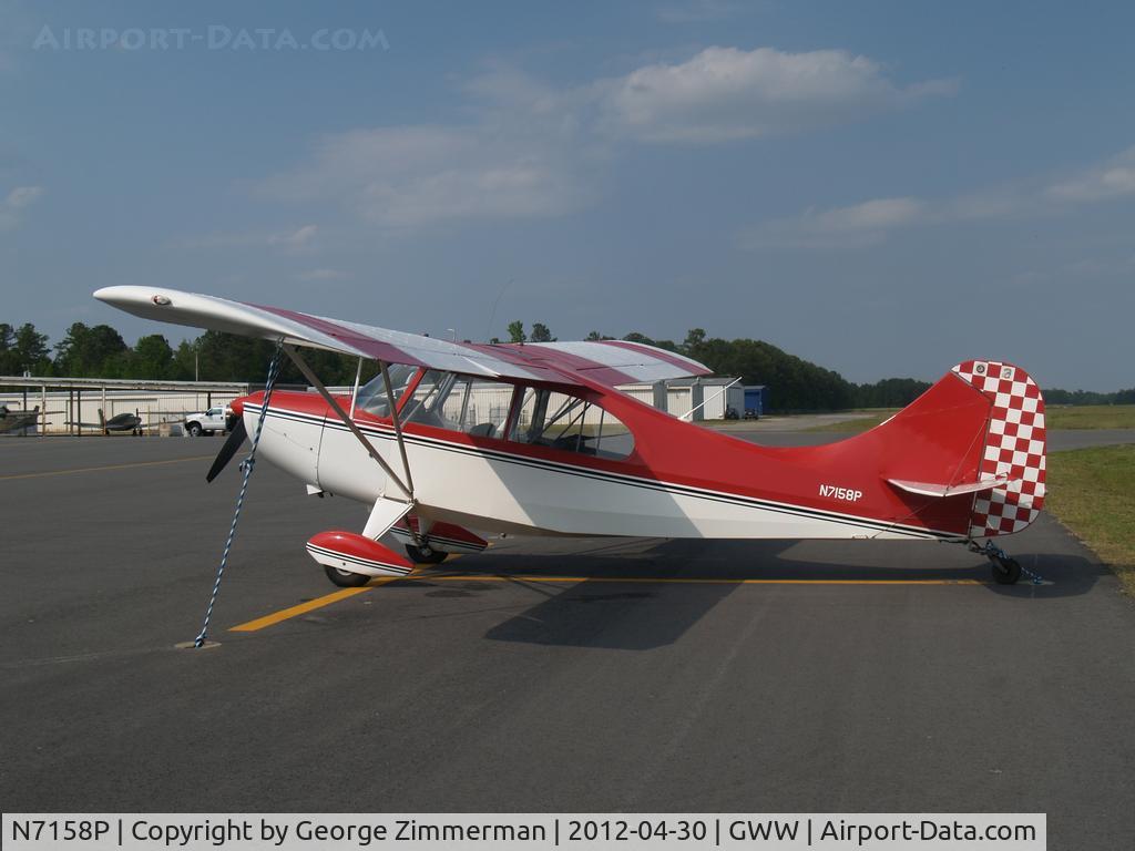 N7158P, 1963 Champion 7GCB C/N 175, Parked
