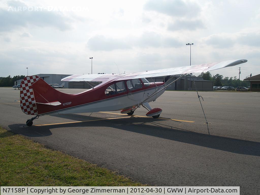 N7158P, 1963 Champion 7GCB C/N 175, Parked