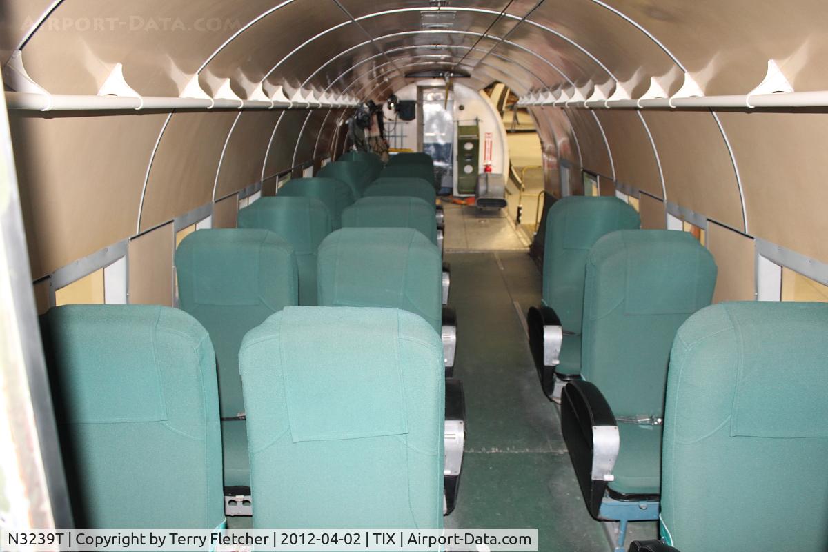 N3239T, 1943 Douglas DC3C-S1C3G (C-47A-65-DL) C/N 19054, Interior of DC3 TICO BELLE - At Valiant Air Command Air Museum, Space Coast Regional  Airport (North East Side), Titusville, Florida