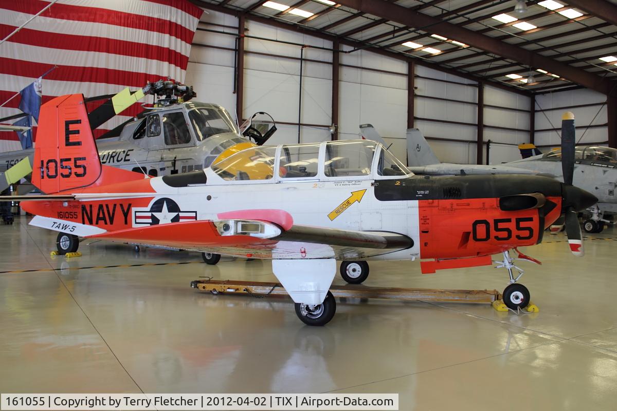 161055, Beech T-34C Turbo Mentor C/N GL-183, At Valiant Air Command Air Museum, Space Coast Regional  Airport (North East Side), Titusville, Florida